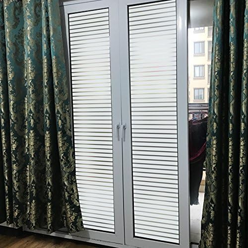 FENTIS Privacy Window Film Decorative Blinds Window Sticker Frosted Static Cling Window Glass Film for Office and Home No Residue UV Prevention Easy Removal 44.5x200cm - Image 5