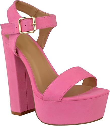 pink platform sandals uk