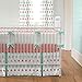 Carousel Designs Coral and Teal Arrow Crib Rail Cover