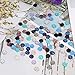 PP OPOUNT 260 Pieces Mixed Shinny Colors Faux Druzy Cabochons, Round Flat Back Dome Cabochons for Jewelry Making, DIY Craft (8mm in Diameter)
