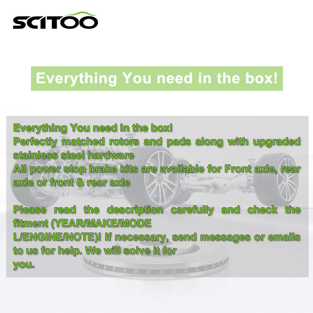 Ceramic Discs Brake Pads,SCITOO 4pcs Front Brake Pads Brakes Kits fit 2006 Lexus GS300,2009 2010 ...