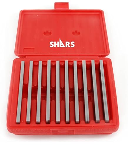 Shars 8-Piece HSS Corner Rounding End Mill Set, 1/16" To 3/8" Sizes, 4 Flute, Weldon Shank