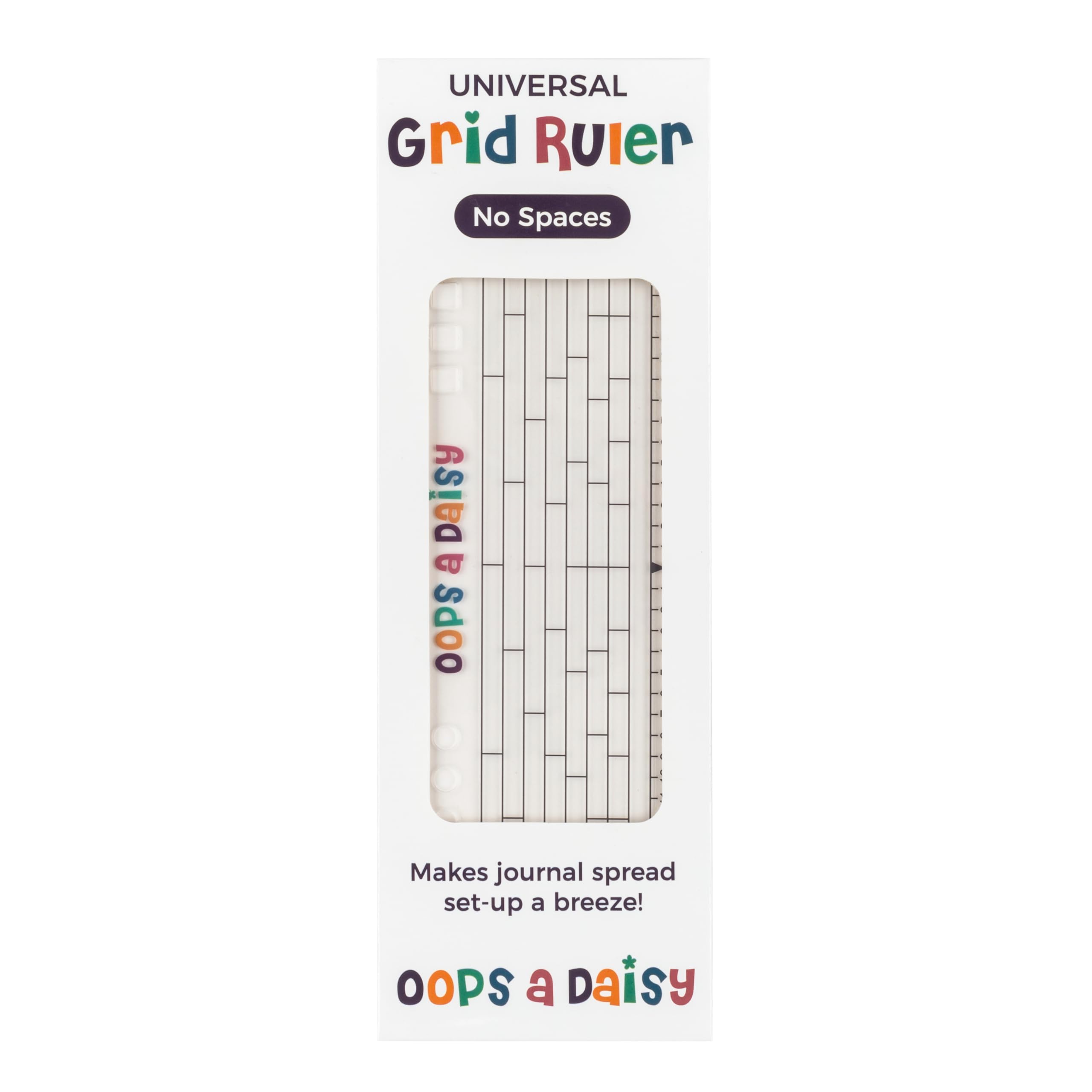 Journal Grid Ruler with Checklist Stencil – Precision 5mm Dot Grid Ruler for Bullet Planner, Journal, Notebook, Scrapbooking & DIY Projects – Compatible with A6, B6, A5, B5, A4 Pages (No Spaces)