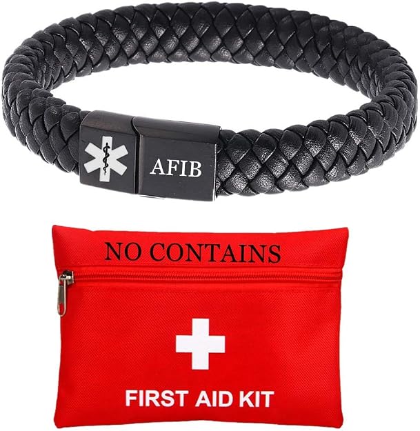 Bracciale Medico Personalizzato Uomo In Acciaio Inox – Diametro 20,5 Cm, Incisione Dati Sanitari - 3