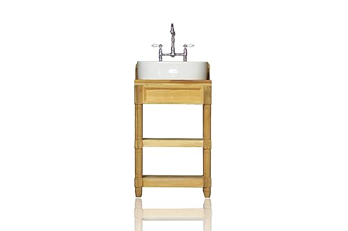 Amazon Com Small 24 Reclaimed Wood Bath Vanity Open Shelf Vessel Bath Sink Package Handmade