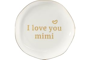 HOME SMILE Mimi Gifts for Grandma Mother's Day-I Love You Mimi Ring Dish-Mimi Gifts for Grandma Nana Birthday Christmas Valentine's,Gifts for Mimi from Grandkids Grandchildren