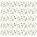 Paper Clips, 50 Pieces Diamond Shaped Paperclips, Creative Gold Drops Shaped Document Clips Office Clips for School Personal Document Organizing and Classifying Professional Work (50 Gold)