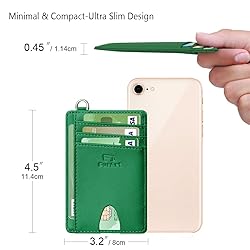 FurArt Slim Minimalist Wallet, Front Pocket
