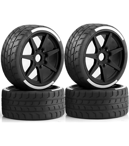 GRP GTH01-S1 Gomme 1:8 GT T01 Revo S1 Soft Con Cerchi Bianchi Raggi - 2 Pezzi