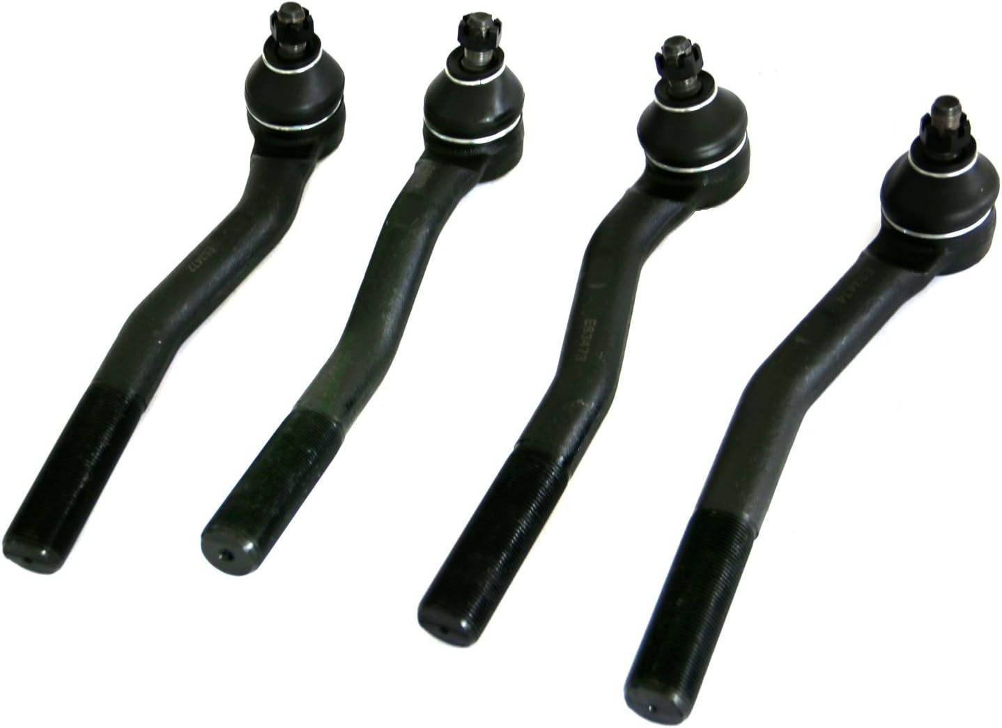 MOTORMAN 4 pcs (1) ES3472+(1) ES3473+(1) ES3474+(1) ES3475 Front Steering Set - Inner and Outer Tie Rod Ends for 1999-2004 Jeep Grand Cherokee