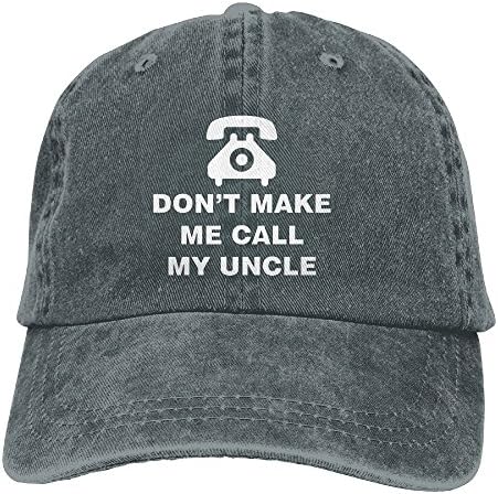 Oopphhggsa Unisex Dont Make Me Call My Uncle Low Profile Bonnet Asphalt