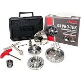 Nova Pro-Tek G3 Wood Lathe Chuck Kit With 3 Jaw Sets and 1" x 8tpi Insert | Includes IXNS 1 Inch x 8 tpi Insert, 2" Standard Jaws, 4" Bowl Jaws, and 1" Pin Jaws.
