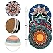 Absorbent Ceramic Stone Coaster for Drinks, 4 Pack Large Cup Coffee Mat Bar Coastets Set with Cork Backing,Prevent Furniture from Dirty and Scratched,4