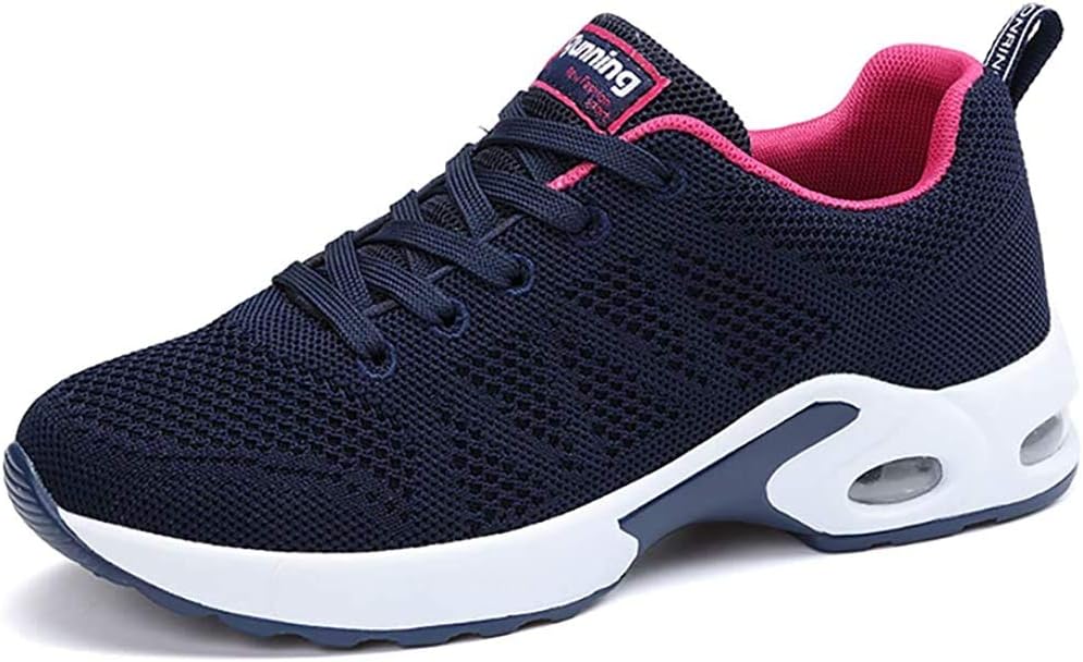 Women Men Air Running Shoes Sports Trainers Athletic Jogging Walking Fitness Gym Sneakers Fashionable Lightweight 2-7.5 UK