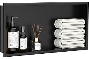 APPASO Shower Niche 12" X 24" X 4", Stainless Steel Bathroom Niche,Rimless Recessed Shower Shelf for Bathroom,No Tile Needed 