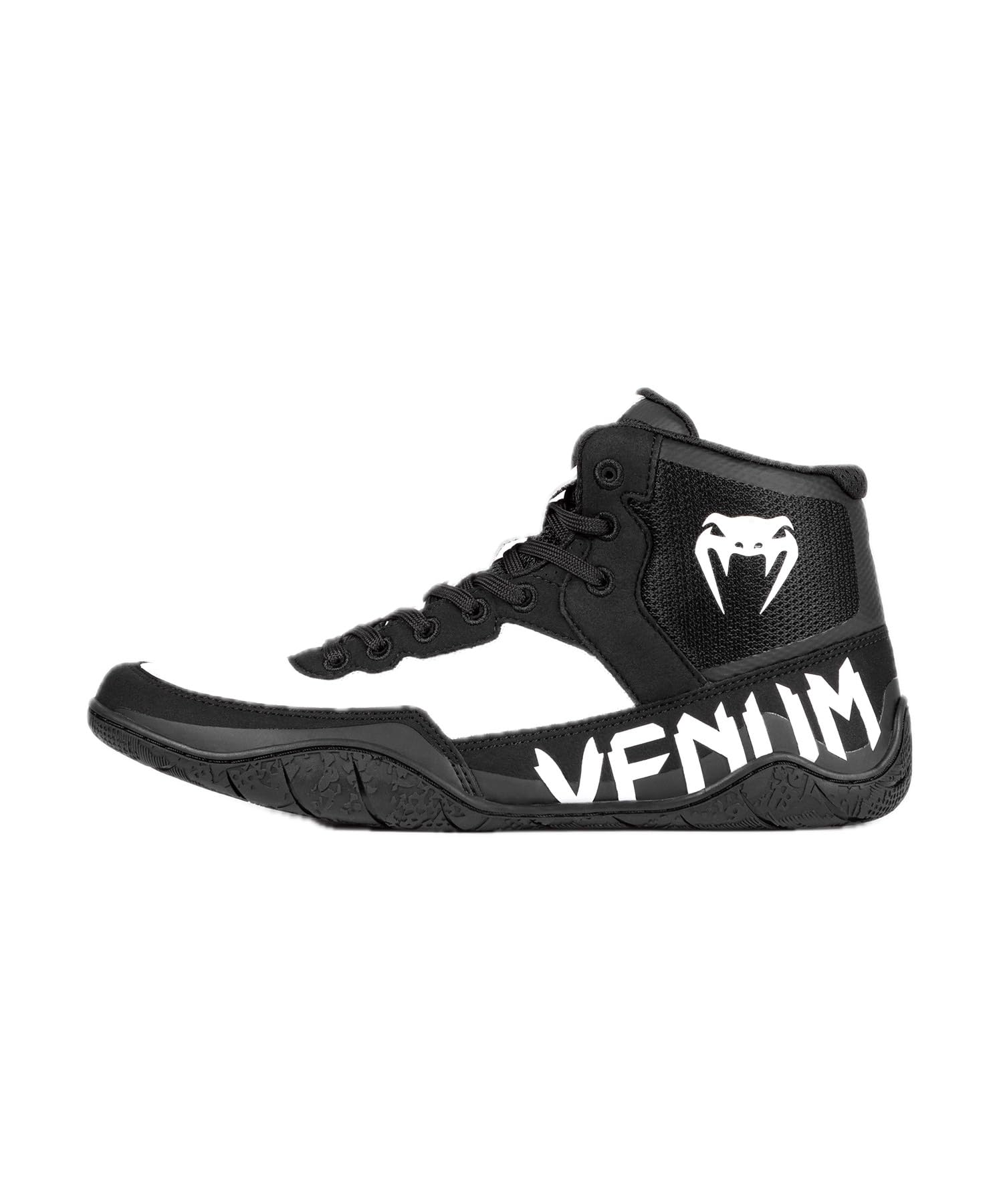 Venum Men’s Women’s Wrestling Boxing Elite Shoe – Black/White