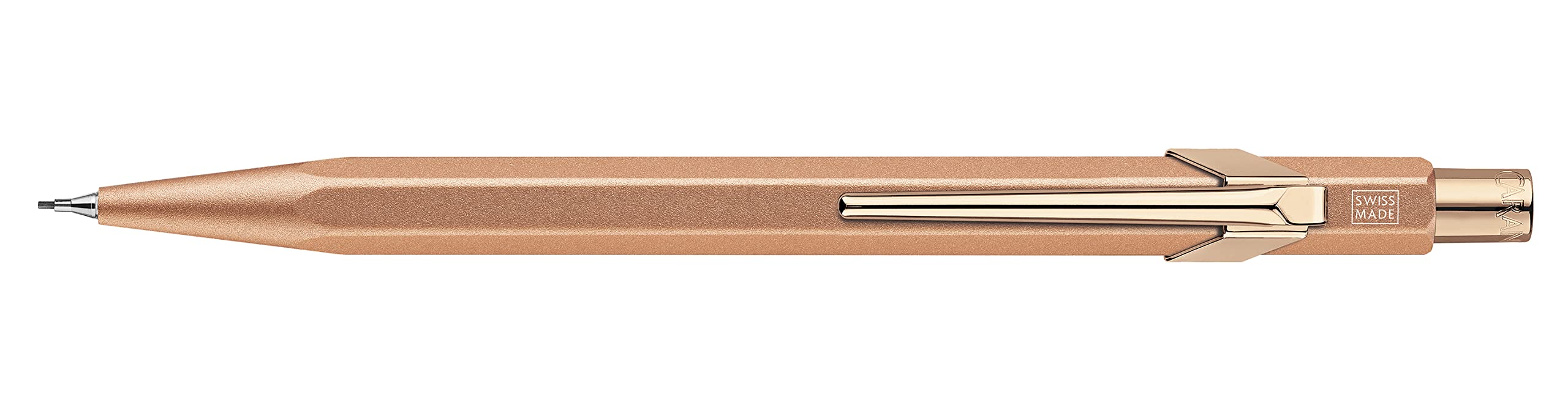 Caran d'Ache 844 Mechanical Pencil 0.7MM - Brut Rosé in Slimpack Case, Pink, One Size