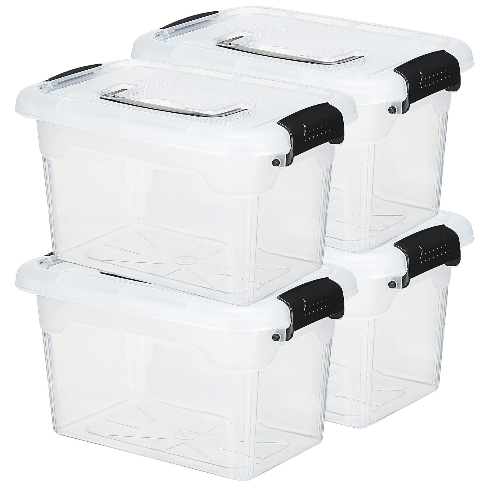 Qt Iris Latch Plastic Storage Bin Rolling Storage Bins With Wheels And  Handle Iris 32 Stack, image size:1600x1600