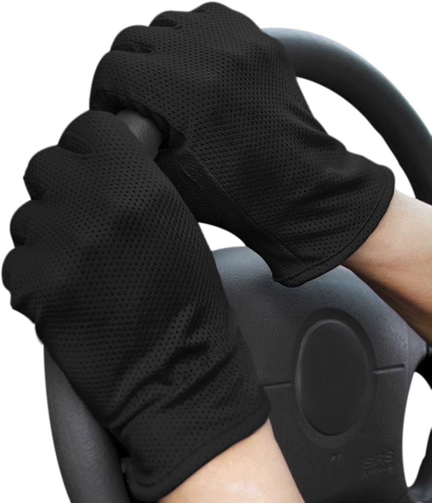 IPENNY Men’s Driving Gloves Non-Slip Gel Touchscreen UV Sun Protection Cycling Gloves : Clothing