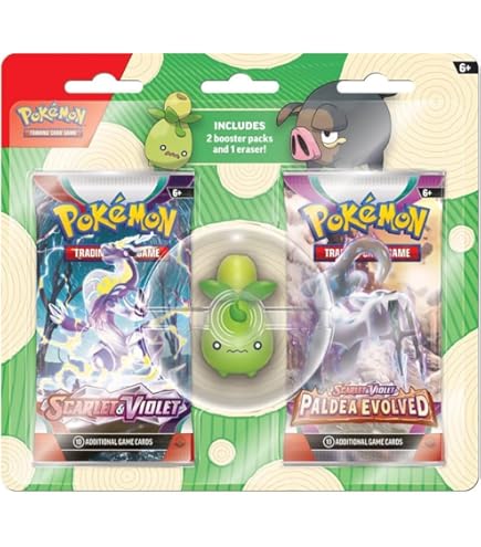 Amazon.com: Pokémon TCG: Back to School Eraser Blister – Gengar (1 Eraser & 2  Booster Packs) : Toys & Games