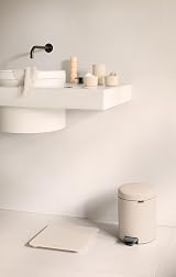 Brabantia NewIcon 3L Pedal Bin Soft Beige Small Waste Bathroom view 9