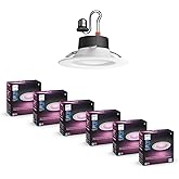 Philips Hue Smart 5/6 Inch LED Downlights, Color-Changing Recessed Lighting, 6 Pack,1100LM, Control with Hue App, Compatible with Alexa, Google Assistant, and Apple HomeKit