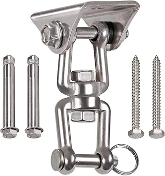 waremaid 360° Giratorios Columpio Gancho de Acero Inoxidable, Gancho