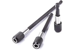 Magnetic Drill Bit Extension Set, Durable Steel Construction, Professional Tool Accessories for Home Improvement, Drill Acces