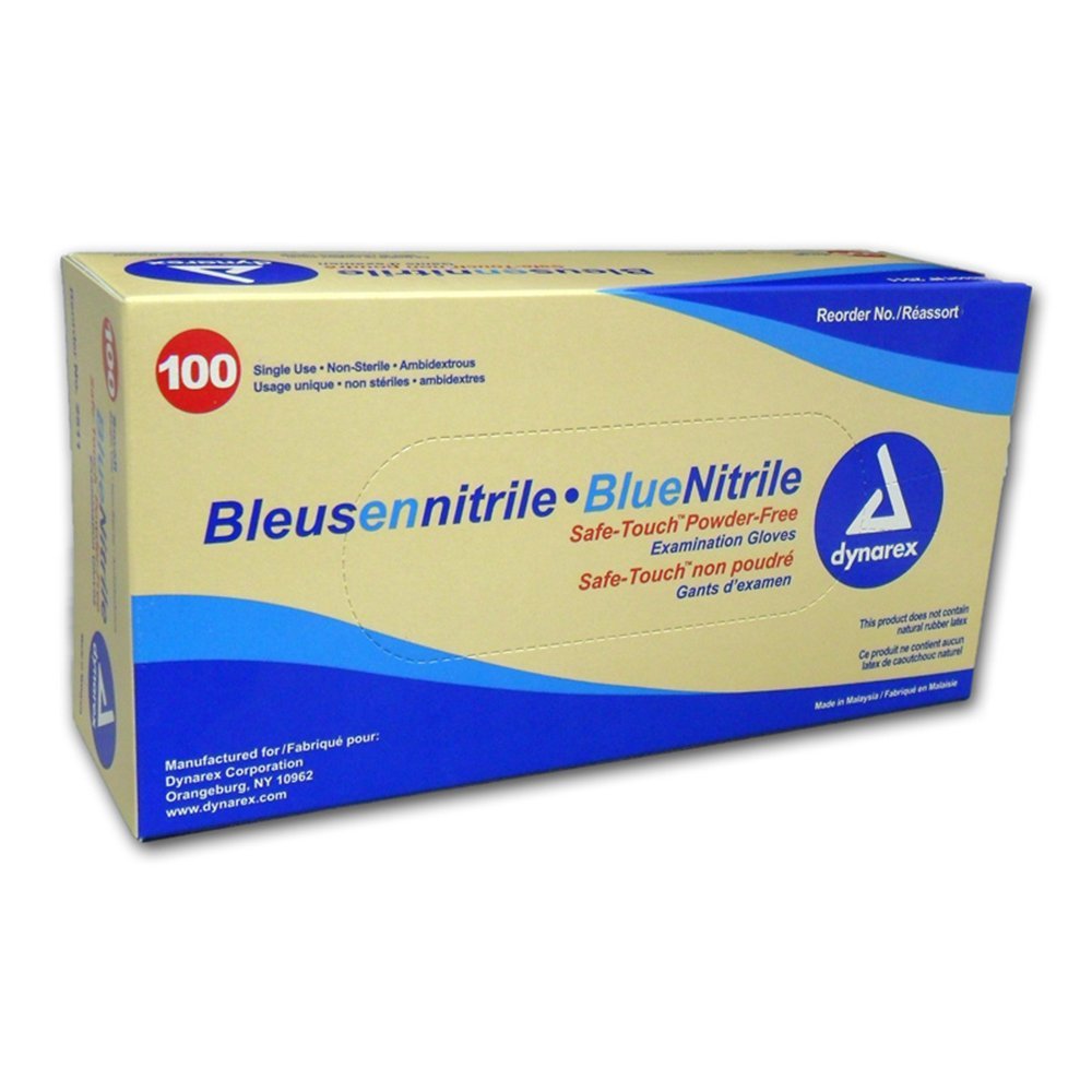 SafeTouch Nitrile Exam Gloves, Non Latex, Powder Free