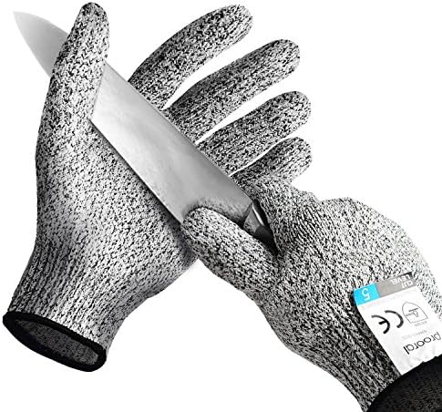 PROORAL Cut Resistant Gloves Kitchen Supplies Cut Resistant with Level 5 Security Protection Safety Gloves for Cutting ,Clipping Protect Your Hands Today.