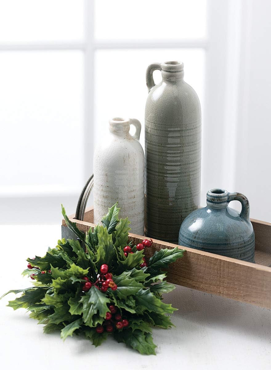 Sullivans Small Ceramic Jug Set, Farmhouse Home Decor, Set of 3 Vases, Multi-Color (CM2431): Home & Kitchen