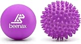 Beenax Lacrosse & Hard Spiky Massage Ball Set - Trigger Point & Myofascial