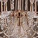 LightInTheBox Elegant Candle Style Crystal Chandelier with 9 Lights Pendent Light Ceiling Light Fixture for Living Room Gold Color Bulb Not Included
