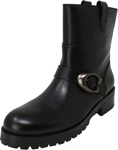 coach signature buckle bootie