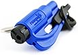 New Kit Resqme Seatbelt Cutter Emergency Survival Window Glass Breaker Keychain Tool Blue