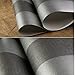 QIHANG Modern Minimalist Non-Woven Vertical Stripes Wallpaper Roll Black Gray 0.53m*10m=5.3㎡