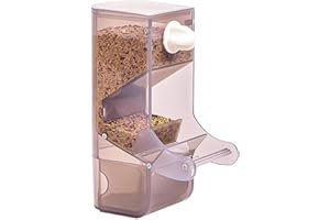 YAMIBOBO Automatic Bird Feeder No-Mess Bird Feeder Parrot Feeder Cage Accessories for Budgerigar Canary Lovebord Finch Parakeet