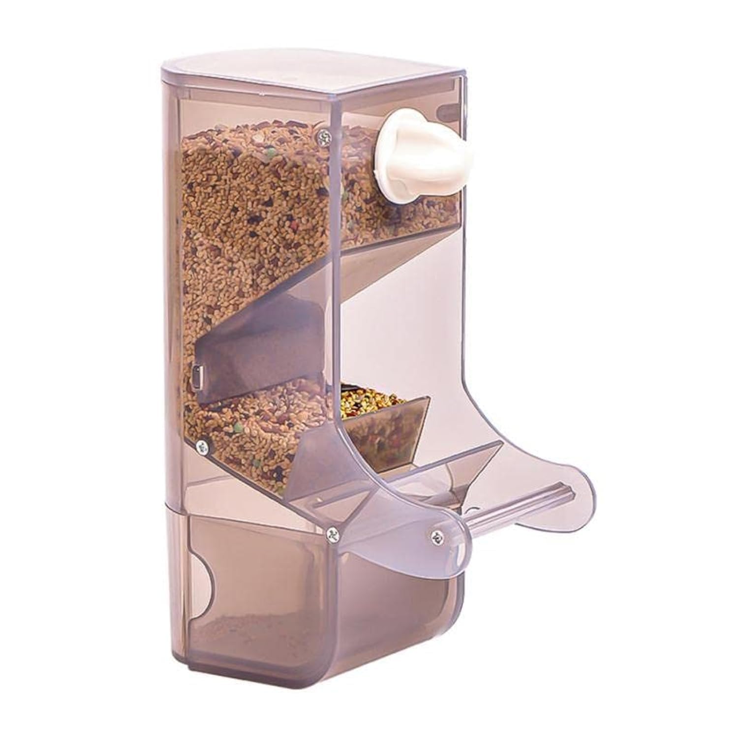 Automatic Bird Feeder No-Mess Bird Feeder Parrot Feeder Cage Accessories for Budgerigar Canary Lovebord Finch Parakeet