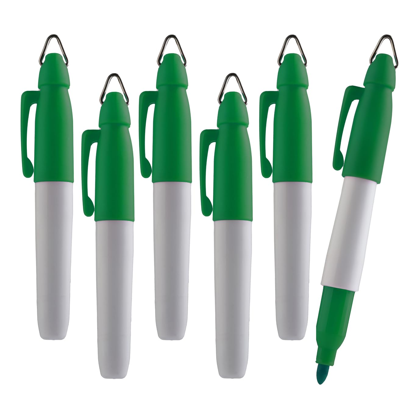 TH Golf Mini Permanent Markers | Assorted Colours | Fine Point | 6 Count (Green Pack of 48)