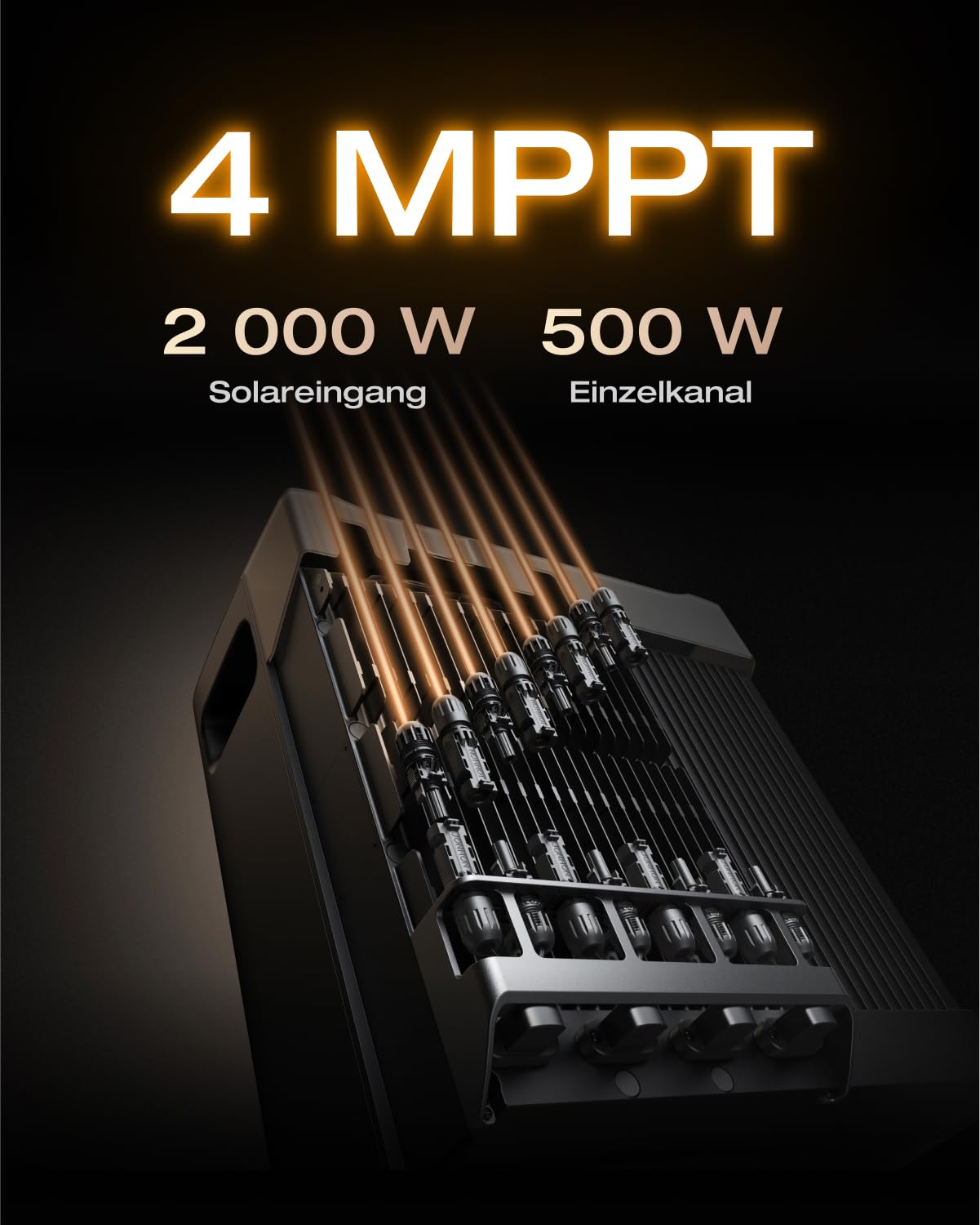 ECOFLOW STREAM Ultra X 3,84kWh, 0%VAT Balkonkraftwerk mit Speicher 4 MPPT 2800W Solareingang 2300W Dual AC-Anschlüsse, All-in-One Stromspeicher mit Wechselrichter 23kWh Kapazität 6000 Zyklen,Plug&Play 4