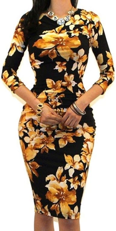yellow floral dress amazon