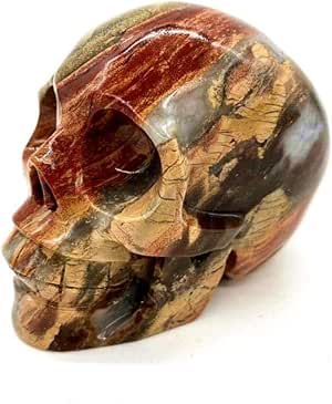 Esculturas para Sala De Estar 3 `` Cráneo De Cristal De Cuarzo Natural