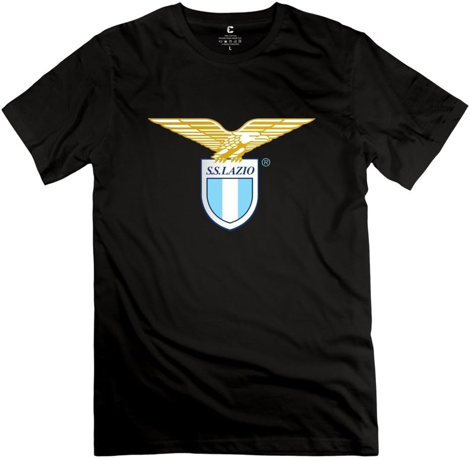 Men SS Lazio Customized Retro Black T Shirt By Mjensen