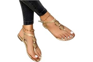 Hbeylia Sandals For Women Dressy 2025 Womens Wide Feets Crystal Rhinestone Sandals Summer Casual T-Strap Ankle Strap Thong Slippers Comfy Slingback Beach Sandals