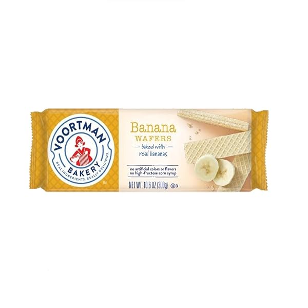 VOORTMAN BAKERY WAFERS VARIETY | VANILLA, BANANA, COCONUT CREME, CHOCOLATE AND RASPBERRY | 4 PACK