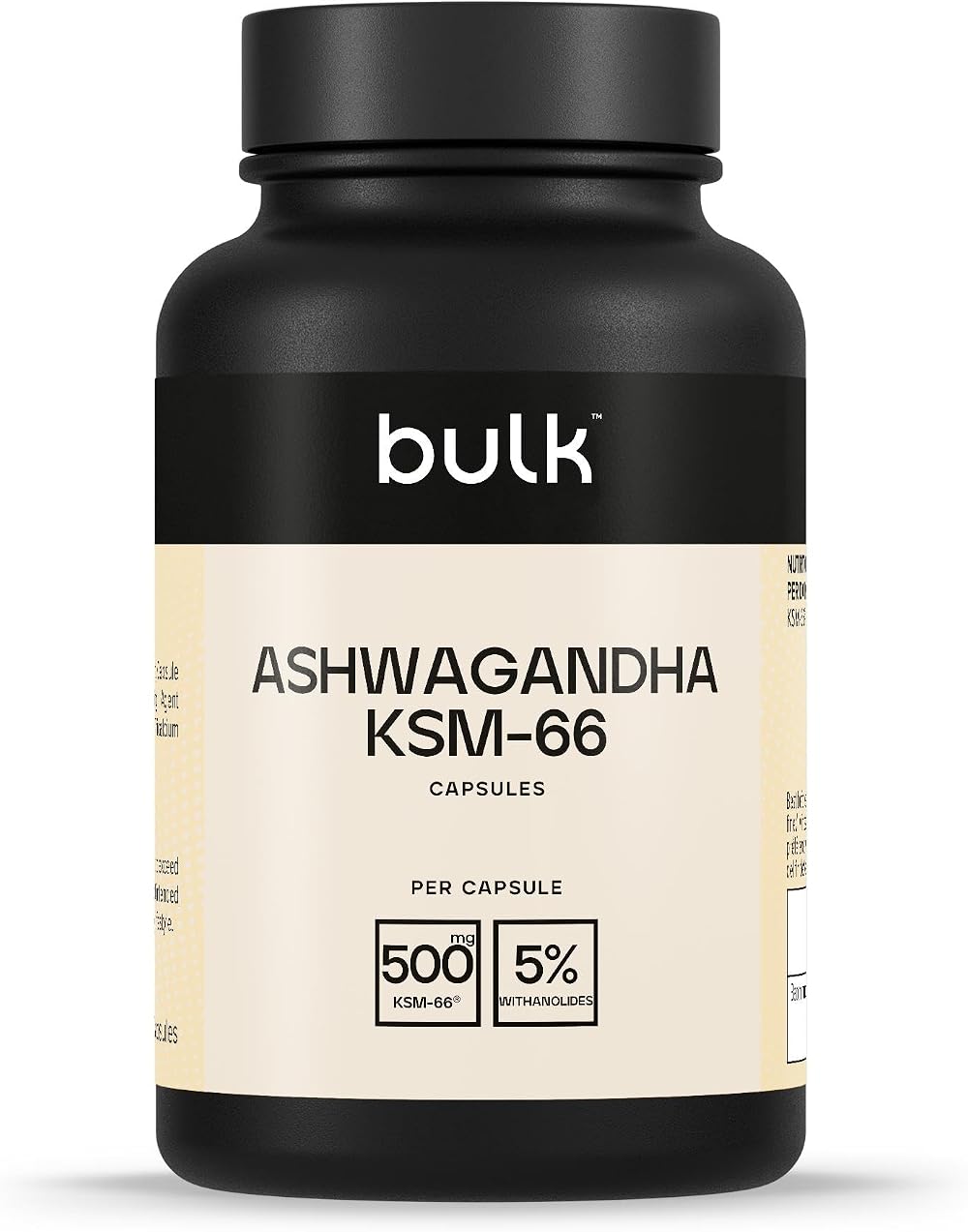 Bulk Ashwagandha KSM-66 500 mg Capsule 30 Servings 30 Pack