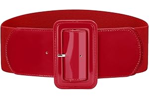 VONMELLI Stretchy Wide Women Belts Elastic Vintage Belts for Women Fashion Ladies Waist Belt for Dress