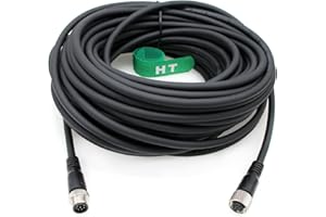 HangTon M12 A Coded 8 pin Female to 8 pin Male Cable for Cognex Sensor Camera Industrial Actuator Profibus Automation 40m