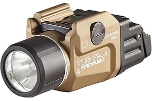 Streamlight 69459 TLR-7 HL-X USB 1000-Lumen 22000-Candela Rechargeable Rail Mounted Weapon Light with Interchangeable High & Low Switches and Key Kit, Flat Dark Earth