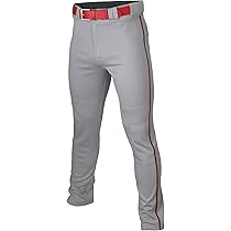 Maroon Baseball Pants Easton Rival+ Pro Adult Taper Pant Grey